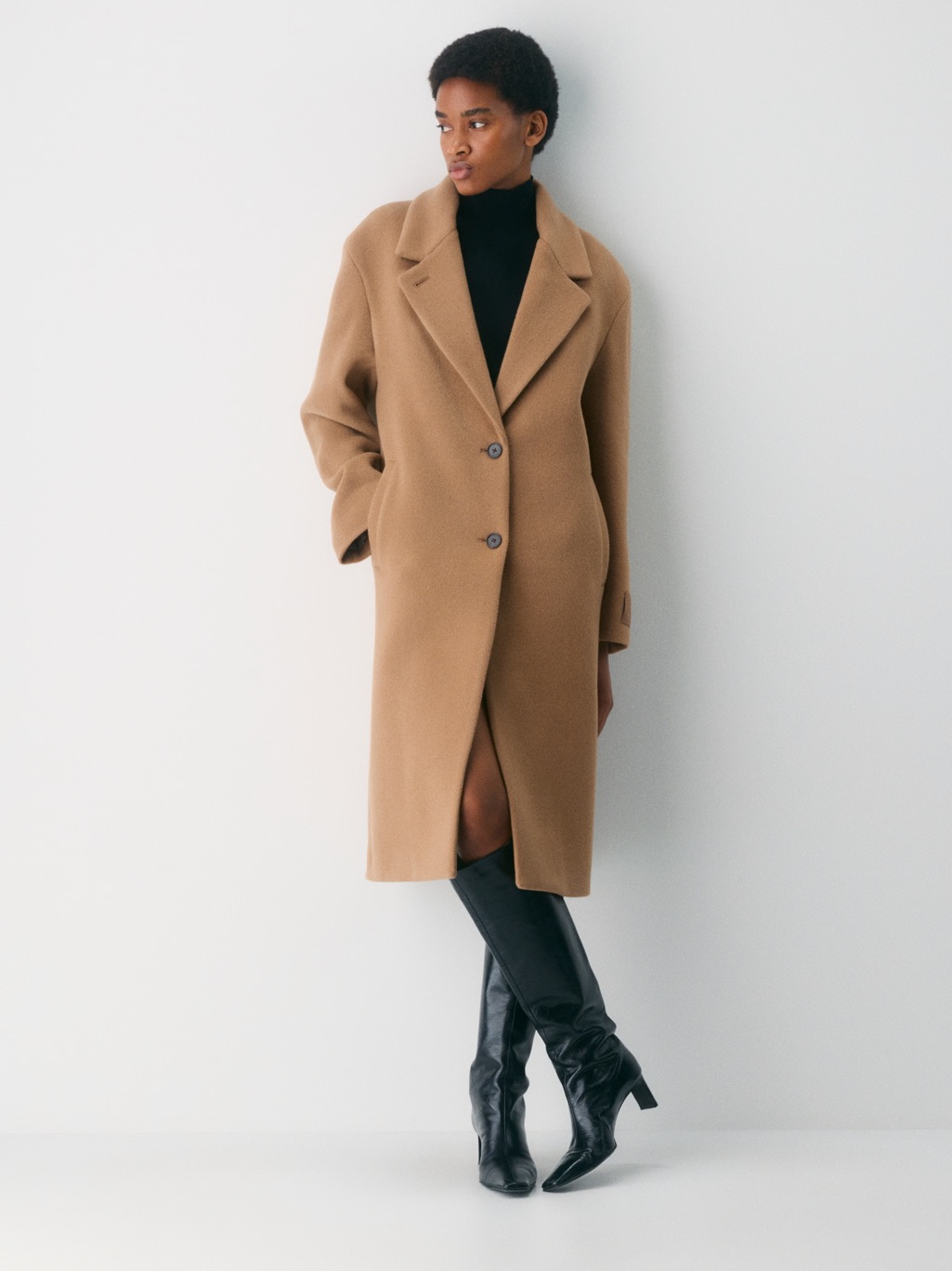 Aritzia Nwt The Only Coat Soft Wool Cashmere In Saville Jacket Button-Front